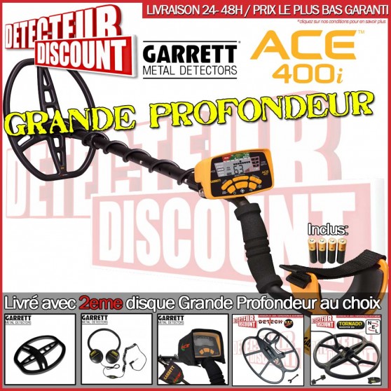 Garrett ACE 400i Pack Grande Profondeur