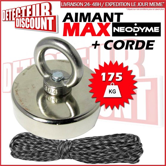 Aimant Néodyme de détection (175 Kg)