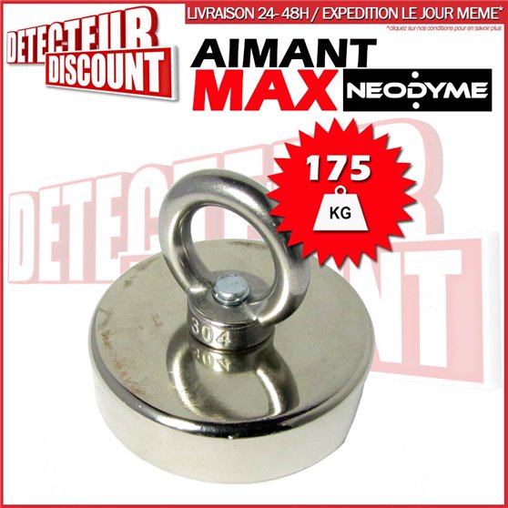 Aimant MAX Néodyme de détection (175 Kg)