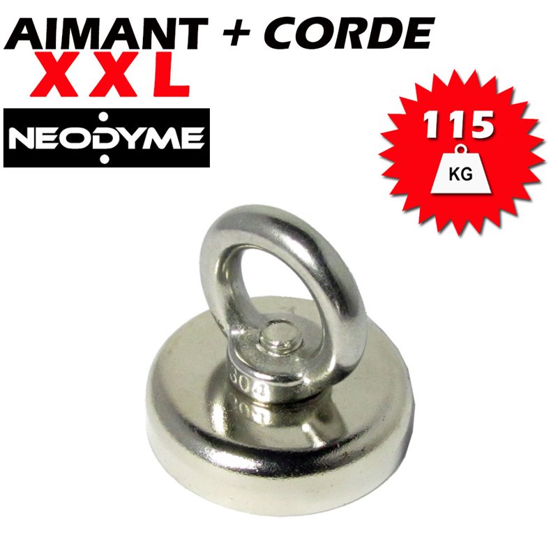 Aimant Néodyme DOUBLE Face 210kg (Wicked Magnet)