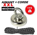 Aimant Néodyme (115 Kg) + Corde 30m