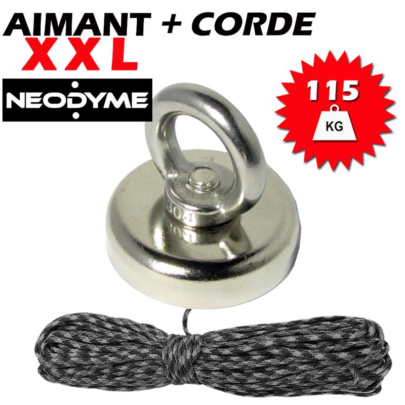 Aimant Néodyme 75mm 162KG max.