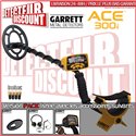 Garrett ACE 300i +casque+protege disque+housse pluie