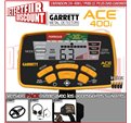 Garrett ACE 400i + casque + protège disque + housse