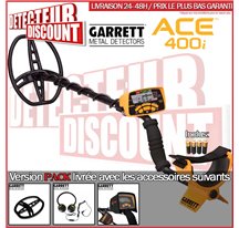 Garrett ACE 400i + casque + protège disque + housse