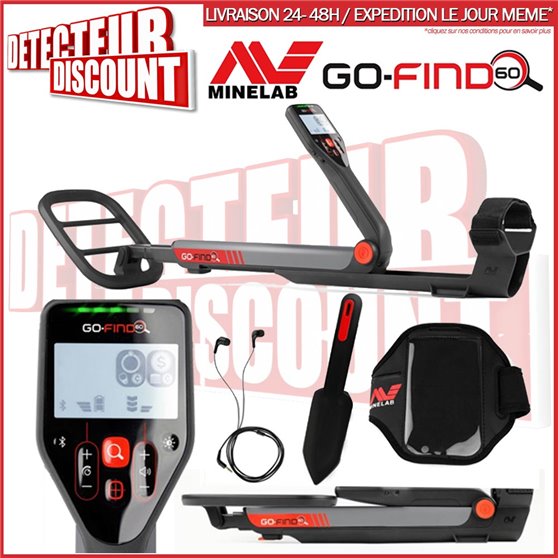 Minelab GOFIND 60 + casque + DVD 