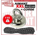 Aimant Néodyme (110 Kg) + Corde 30m