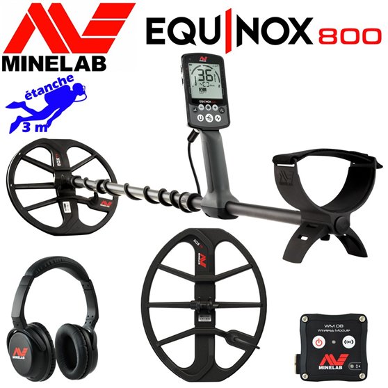 Minelab Equinox 800 + disque 38cm