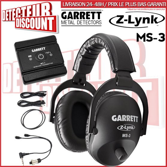 Casque sans fil Garrett MS3 Zlynk