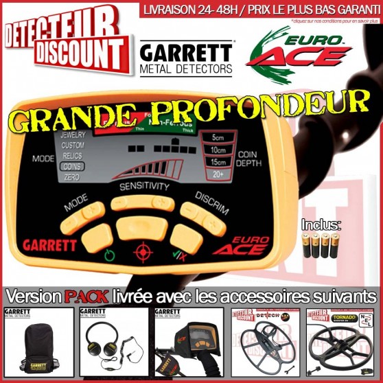 Garrett EURO ACE Pack Grande Profondeur