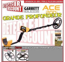 Garrett ACE 200i + disque SEF 38cm